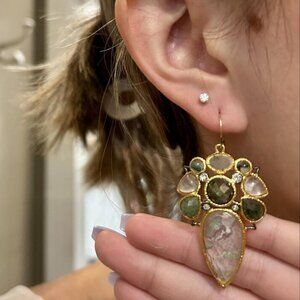 Alexis Bittar Miss Havisham Mosaic Gemstone Earrings